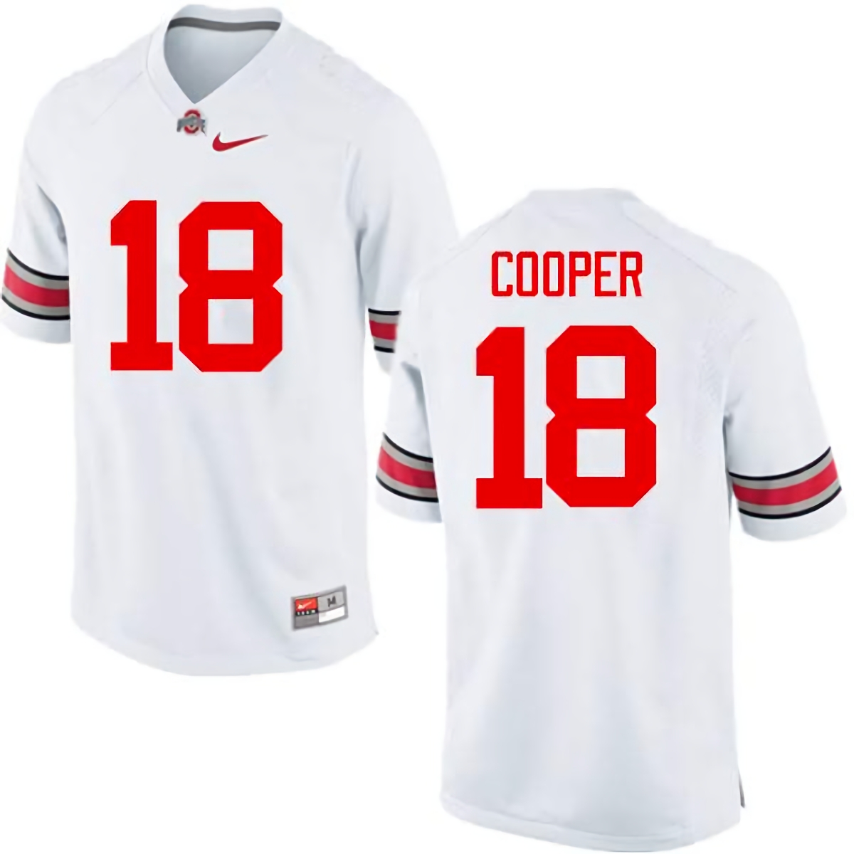 Jonathan Cooper Ohio State Buckeyes Men's NCAA #18 Nike White College Stitched Football Jersey DEF2256WA